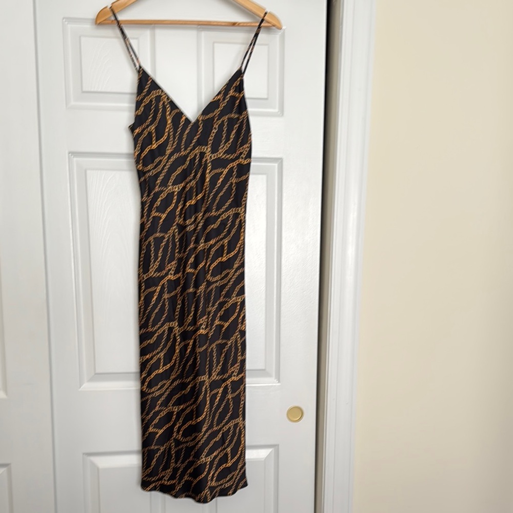 Stylish Black and Brown Women's Dress